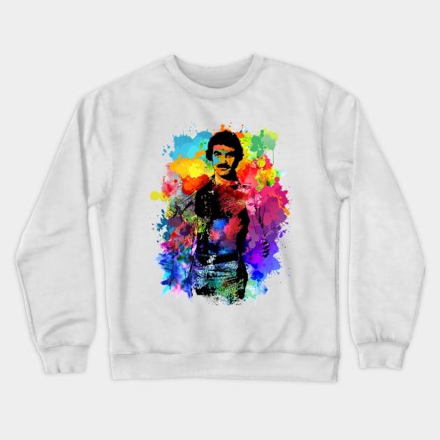 Tom Selleck is the Daddy - Water splash color Crewneck Sweatshirt by sgregory project